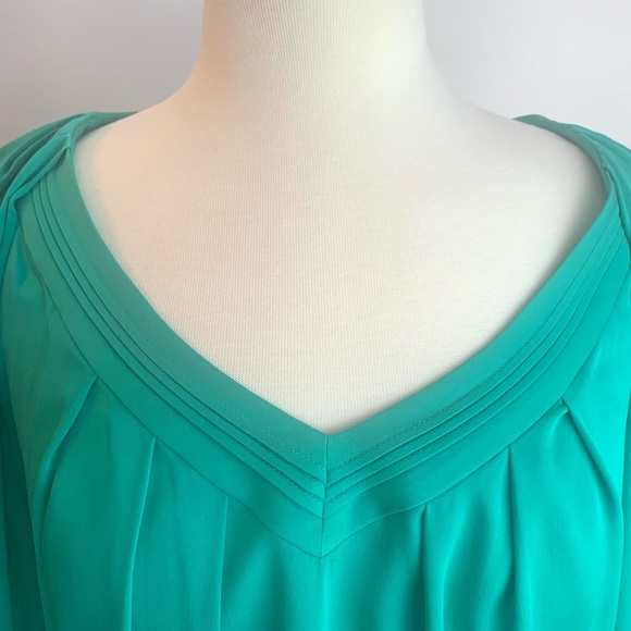 NWOT Diane Von Furstenberg Cahil Silk Blouse in Green - Picture 5 of 15